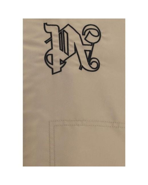Palm Angels Natural Padded Bomber Jacket for men