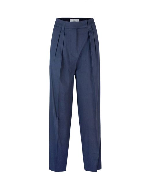 Marella Pantalone Portretting Blu in het Blue