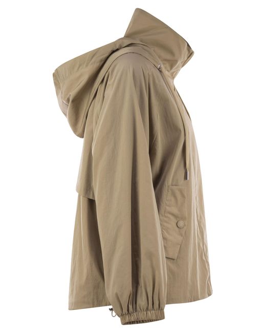 Weekend by Maxmara Natural Spuma Technical Taffeta Windbreaker Jacket