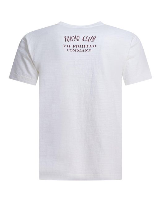 Buzz Rickson's White 72Nd Fighter Sq T-Shirts for men