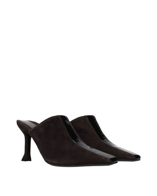 Ferragamo Black Sophye Sandals Suede