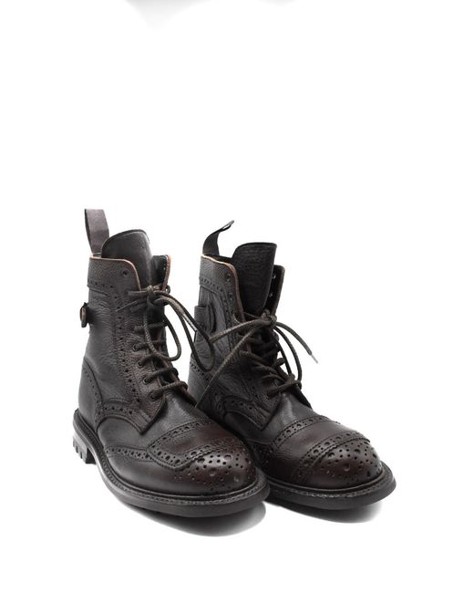 Tricker's Bedrieger's Laarsjes Donkerbruin in het Black