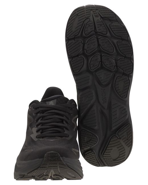 Hoka One One Black Clifton 10 Sneaker