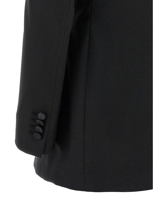 Tagliatore Black Wool Blend Suit
