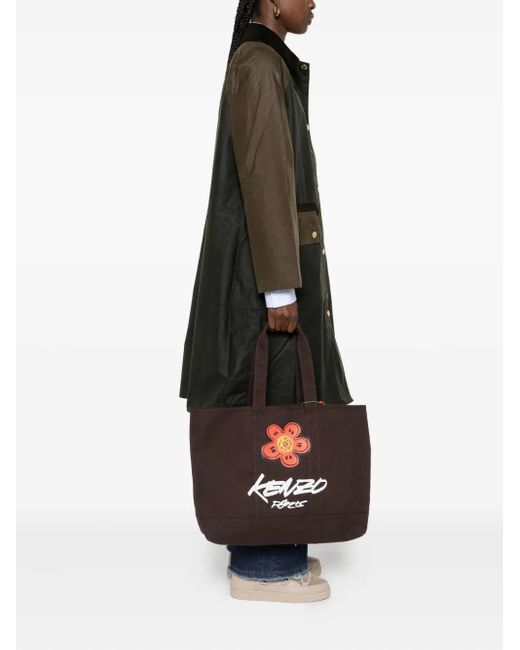 KENZO X Futura 2000 Utility Boke Shopper Met Bloemenprint in het Black