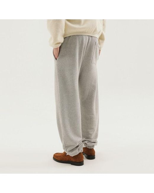 1989 STUDIO Gray Body Equipment Jogging Pants for men
