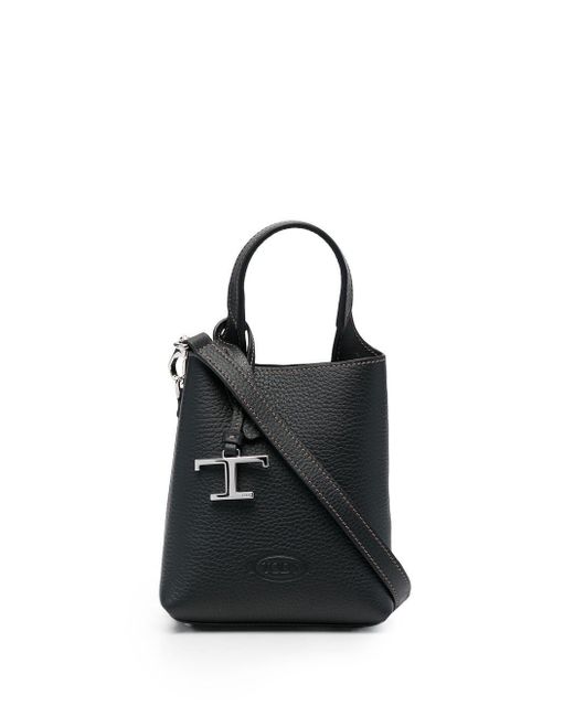Tod's Tod 's Lederen Micro -bucketzak in het Black