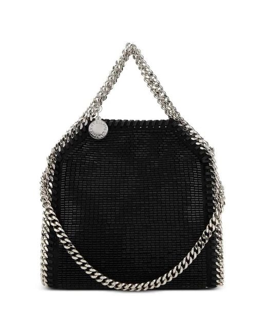Stella McCartney Black Falabella Foldable Tote Bag
