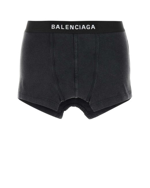 Balenciaga Black Logo Cotton-Blend Jersey Miniskirt