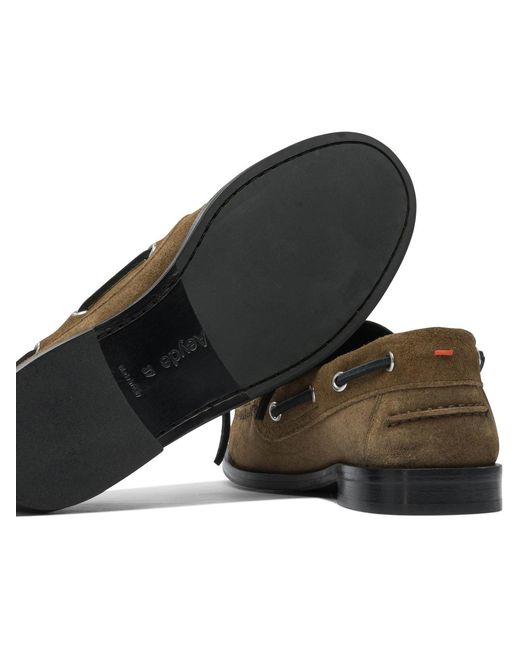 Aeyde Brown "Harris" Schnür-Loafer