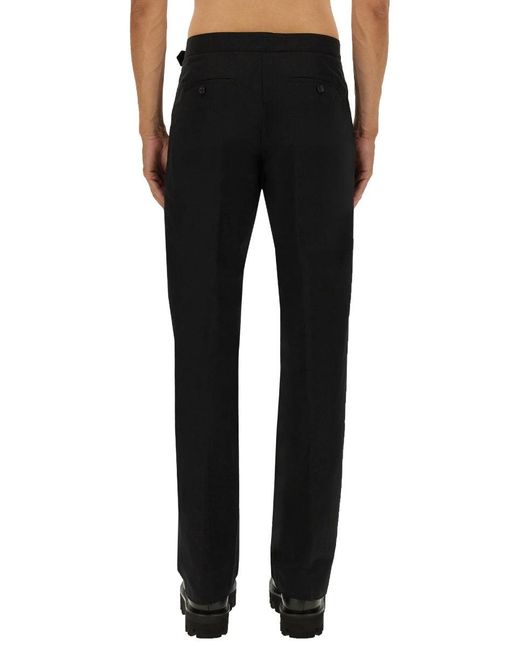 Alexander McQueen Alexander Mc Queen -broek Met "t Bar" Belt in het Black voor heren