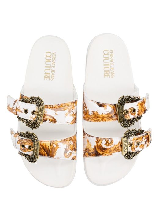 Versace Jeans Couture Multicolor Polyurethane Flat