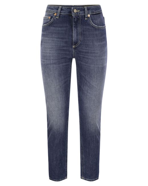 Dondup Blue Cindy Regular Stretch Jeans