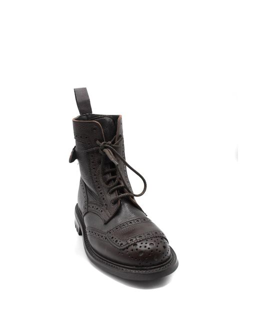 Tricker's Bedrieger's Laarsjes Donkerbruin in het Black