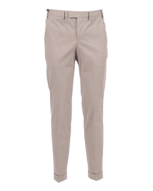PT01 Gray Master, Flat Front, Diagonal Pockets, Flap Back Pockets, Turn Up