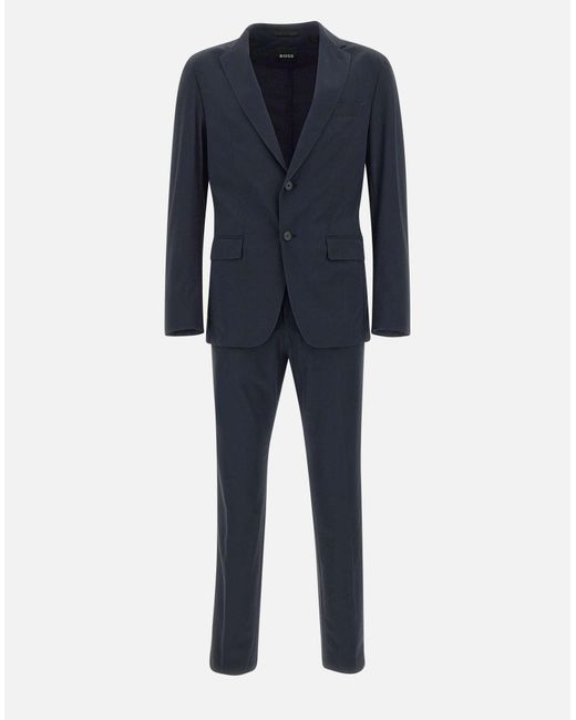 Stretch Two Suit Da Due Pezzi di Boss in Blue da Uomo