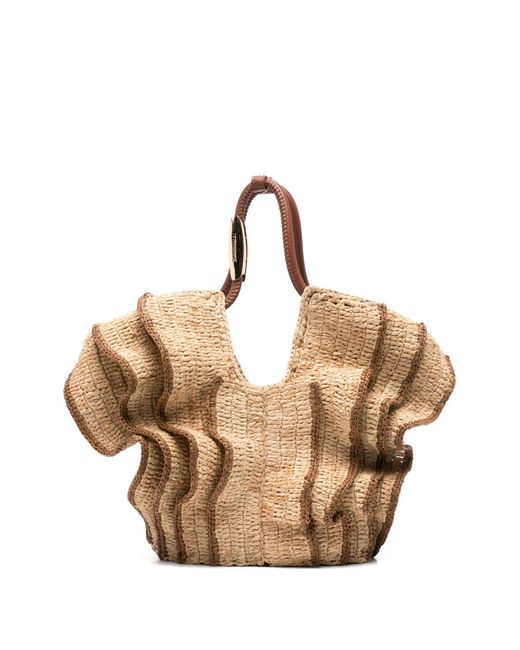 Zimmermann Natural Goldentime Small Rafia Tote