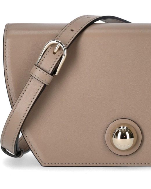 Furla Sfera Mini Greige Handbag in Brown Lyst UK
