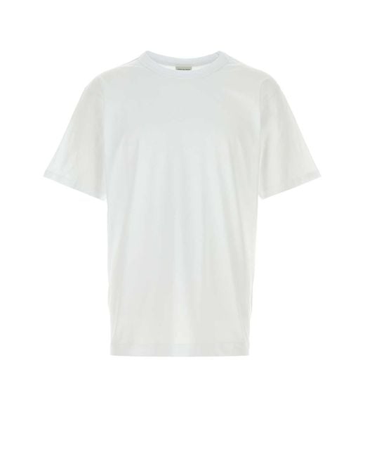 Dries Van Noten White Cotton Heer T-Shirt for men