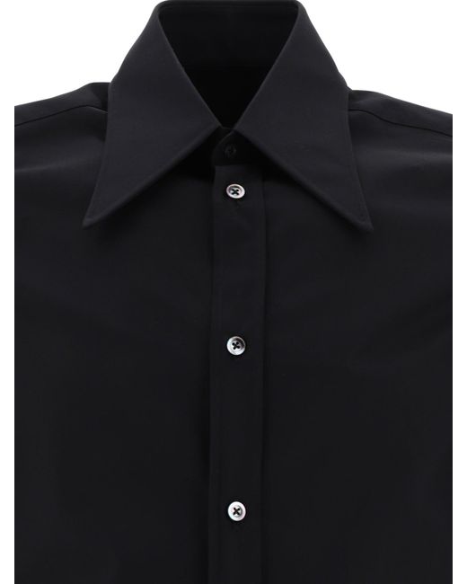 Camisa de cuello puntiaguda de Maison Margiela de hombre de color Black
