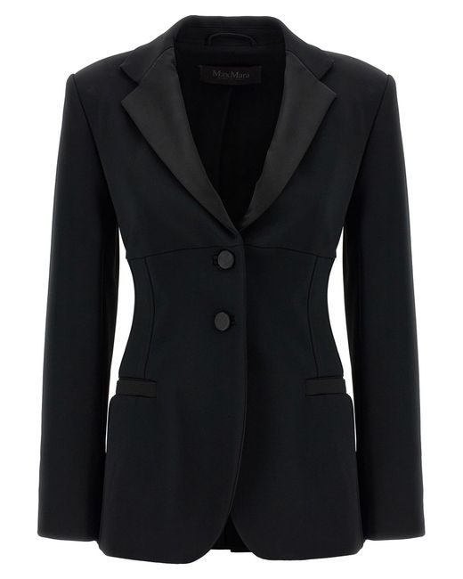 Max Mara 'oreste'-blazer in het Black