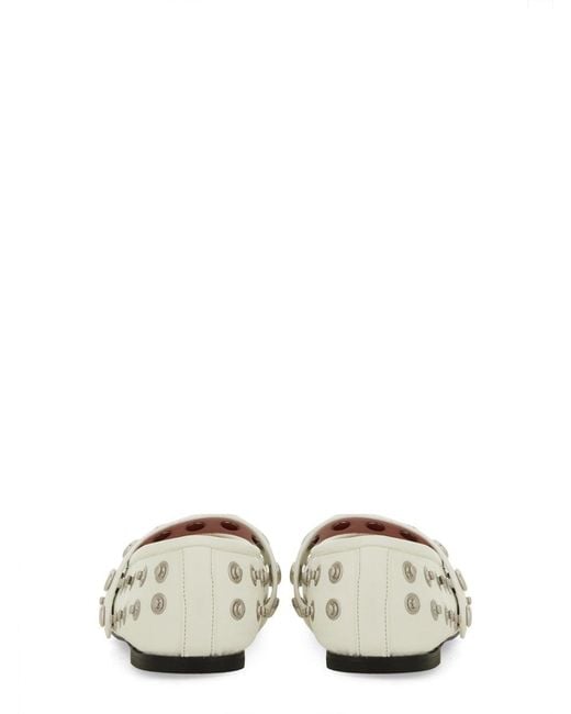 Stella McCartney White 'Ryder' Ballet Flats