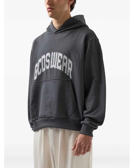 Gcds Blue Rhinestone Sweatshirt for men
