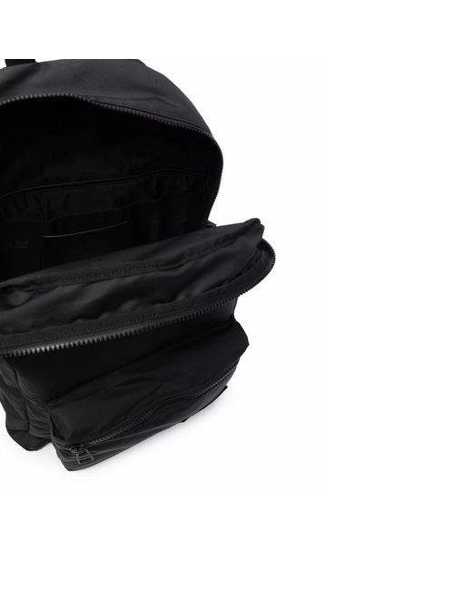Alexander McQueen Black Logo Backpack for men