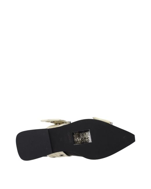 Ganni Black Buckle Strap Sandals