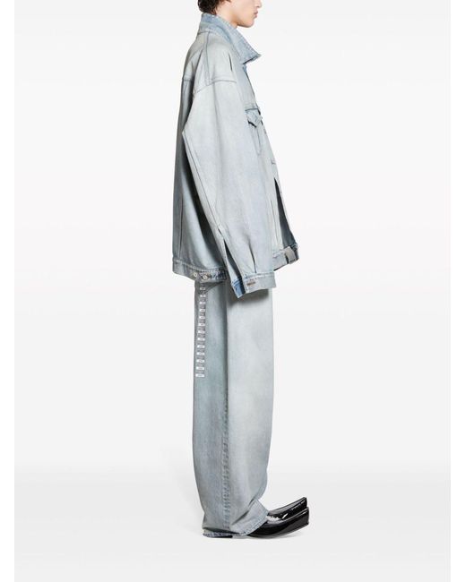 Balenciaga Denim Jackets in het Blue voor heren