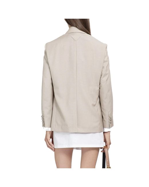 Prada Brown Wool Blazer Jacket