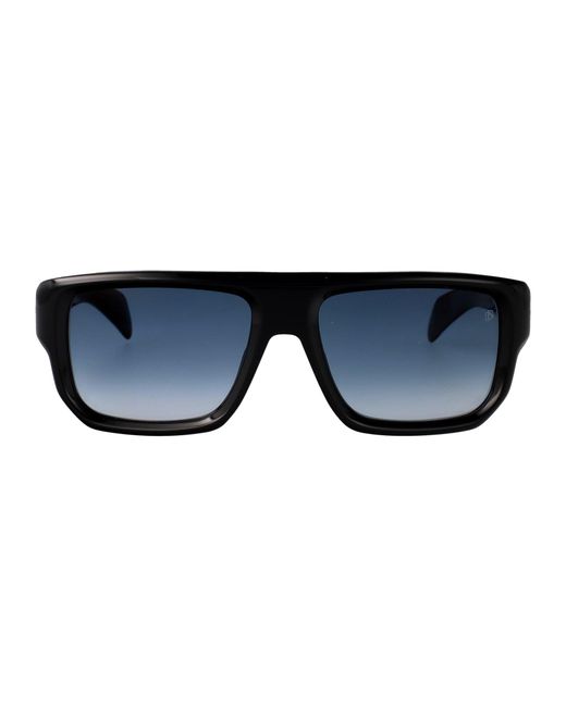 David Beckham Blue Squared Sunglasses Db 7132/S 807 for men
