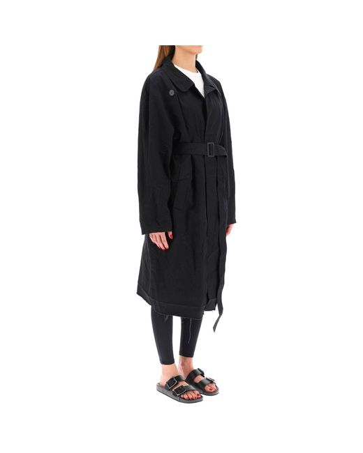 Balenciaga Black Unifit Trench Coat