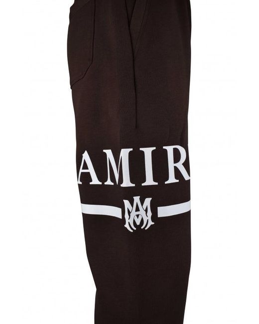 Amiri Black Cotton Jogging Pants With Logo