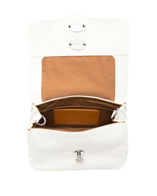Zanellato White Postina Daily Baby Leather Handbag