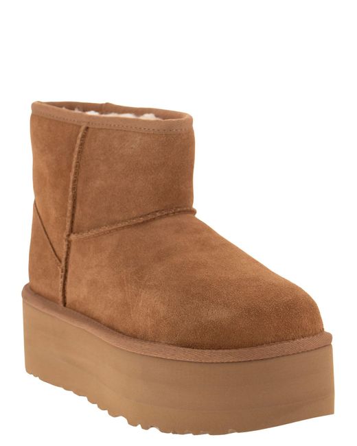 Ugg Brown Classic Mini Platform