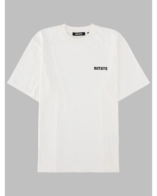 ROTATE BIRGER CHRISTENSEN White T-Shirt Oversize