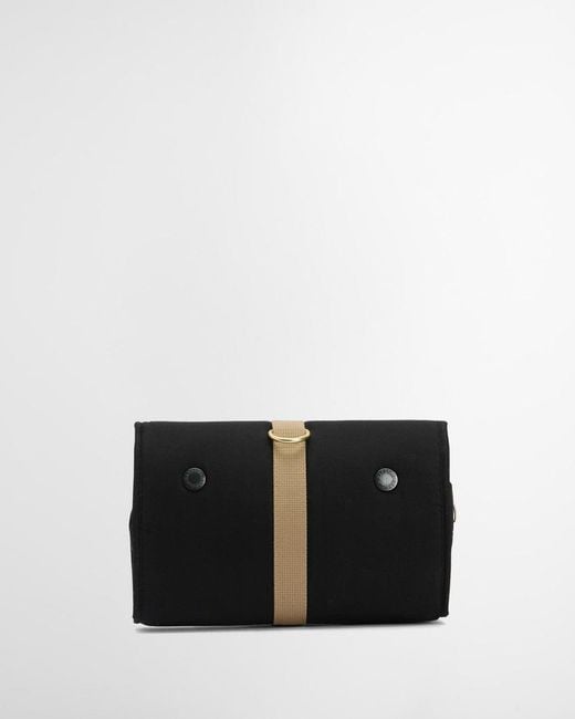 Barbour Black Transport Hanging Washbag
