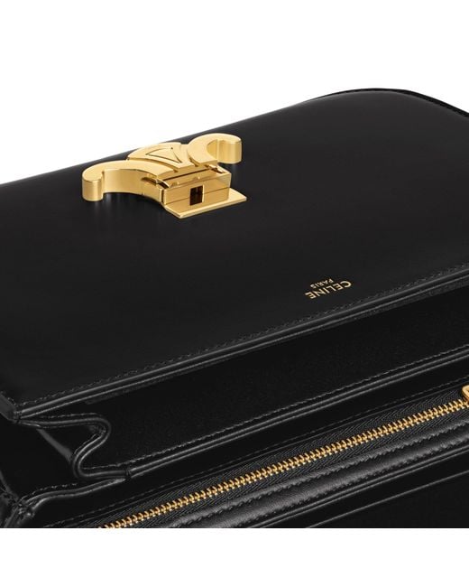 Bolsa Triomphe Classique Céline de color Black