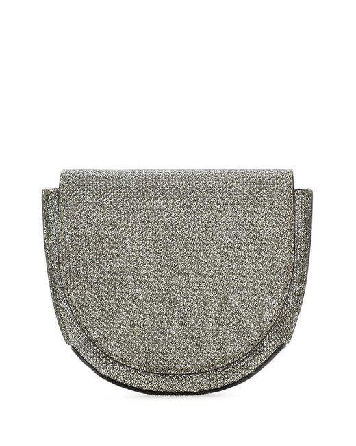 Ganni Gray Polyester Nano Banner Crossbody Bag for men