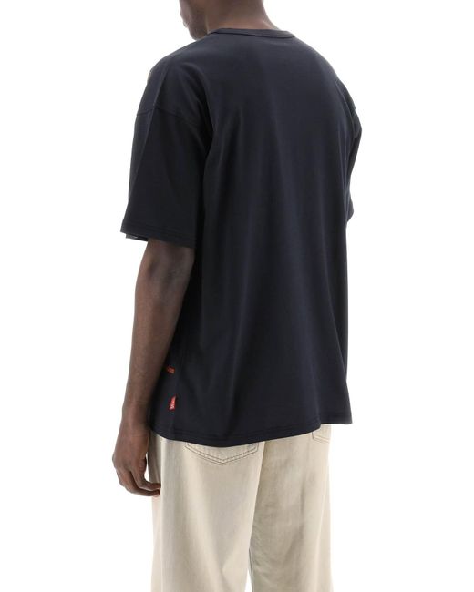 Camiseta impresa de gran tamaño DIESEL de hombre de color Black
