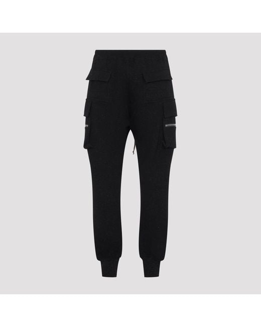Rick Owens Black Mastodon Cargo Pants for men
