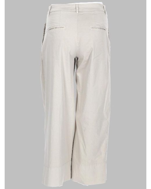 Fay White Comfortable Trousers