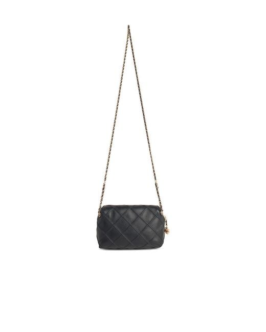 Tory Burch White 'Fleming' Mini Lear Crossbody Bag
