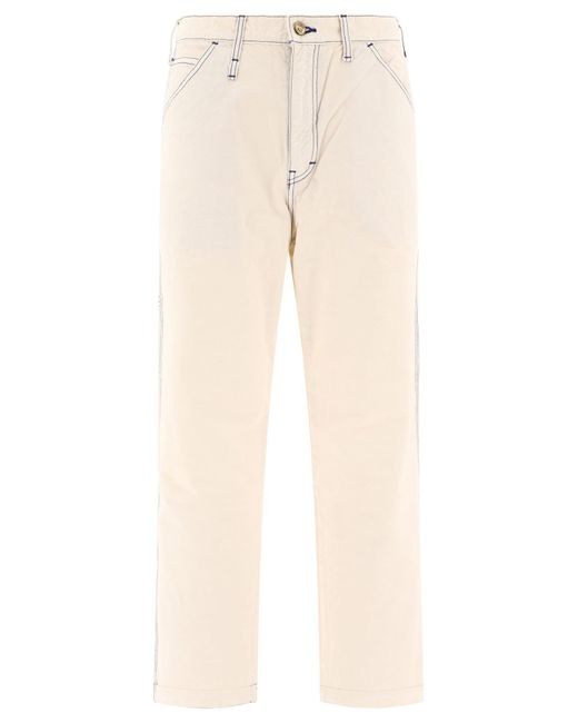 Human Made Natural "Garment Dyed Painter" Trousers for men
