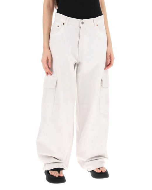 Bethany Cargo jeans per di Haikure in White