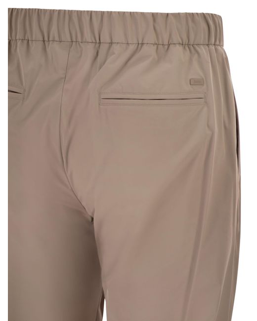 Herno Stretch Nylon Broek in het Natural voor heren