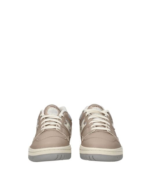 New Balance Gray Sneakers 550 Uomo Pelle/Tortora for men