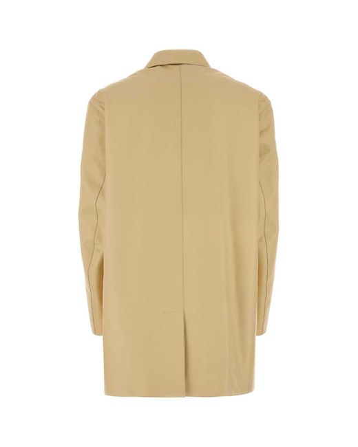 Jil Sander Natural Cream Leather Blazer