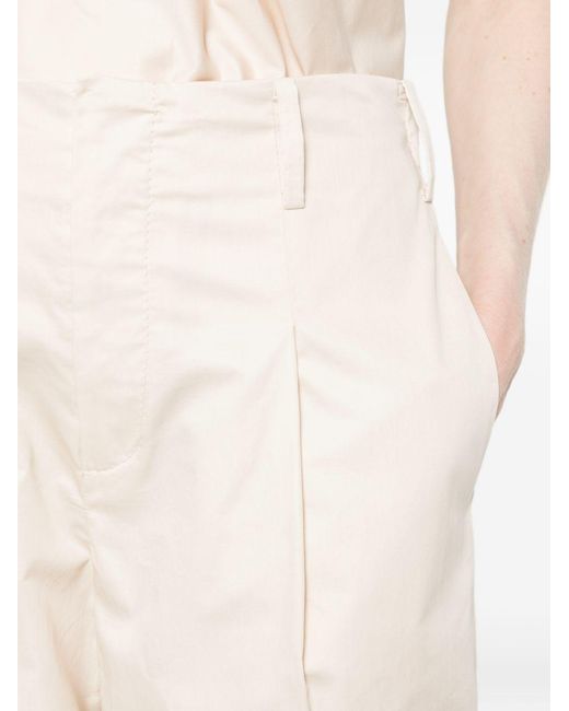 Susanne Bommer White Cotton Wide-Leg Trousers